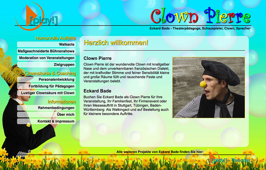 Website Clown Pierre