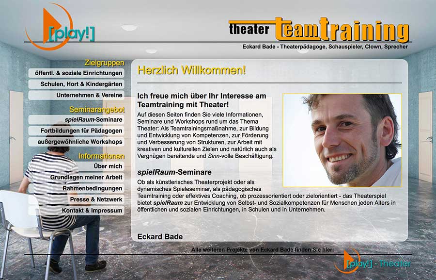 Website Theater-Teamtraining